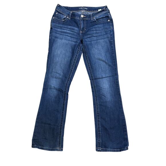 Maurices Dark Wash Mid-Rise Bootcut Jeans - Size 10 Regular - Picture 1 of 6
